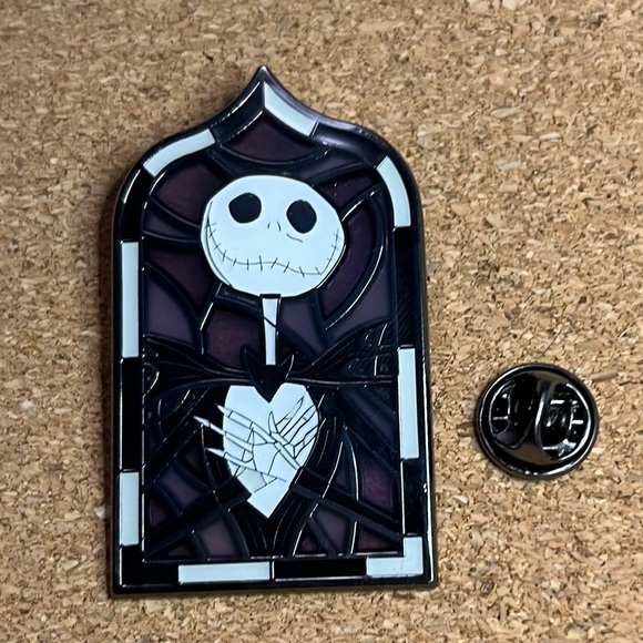 Disney JACK Nightmare Before Christmas Stained Glass Pin Loungefly New Open - Picture 6 of 6